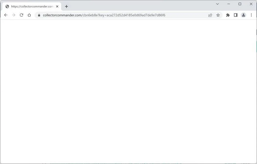 Remove Collectorcommander.com Ads (Virus Removal Guide) 1 Image: Chrome browser is redirected to Collectorcommander.com