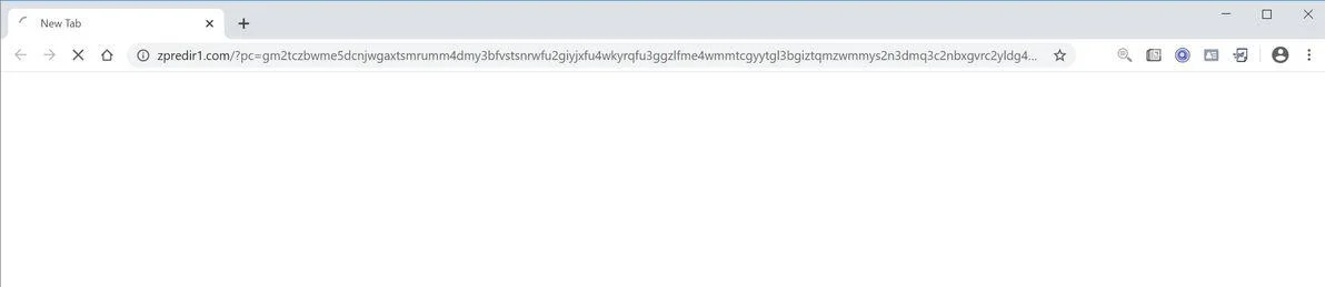Remove Zpredir1.com pop-up ads (Virus Removal Guide) 1 Image: Chrome browser is redirected to Zpredir1.com