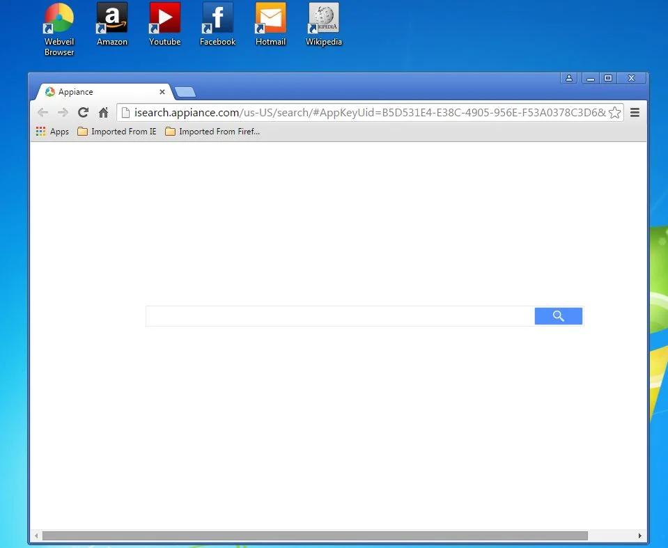Isearch.appiance.com malware