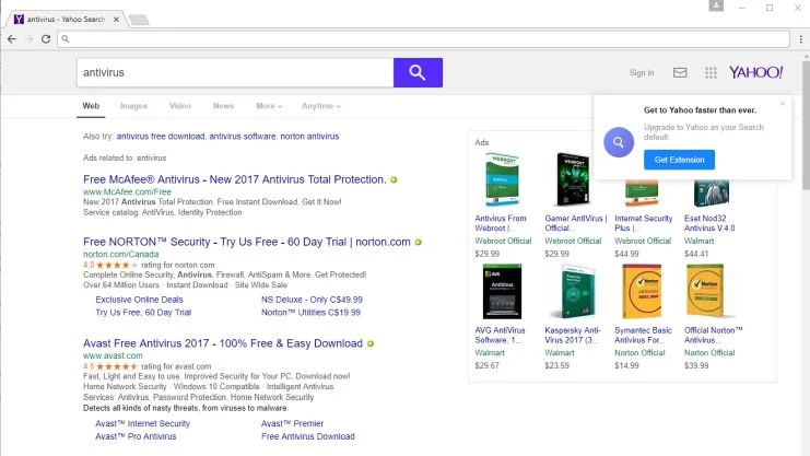 Us.search.yahoo.com virus