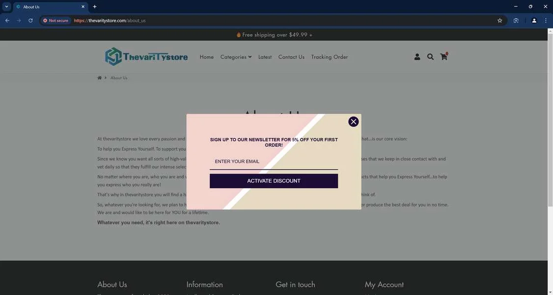 Thevaritystore.com scam