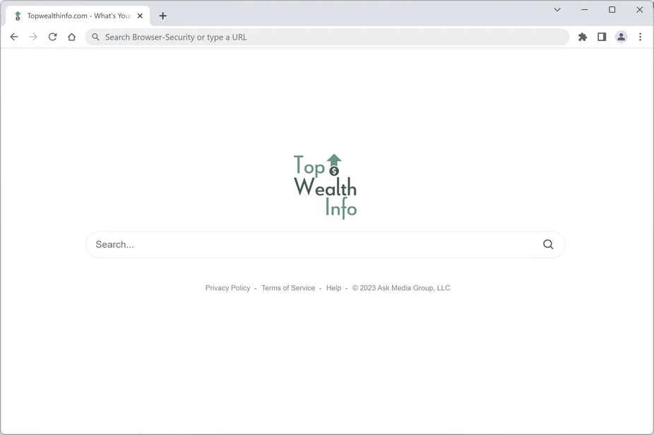 Image: TopWealthInfo.com Browser Redirect