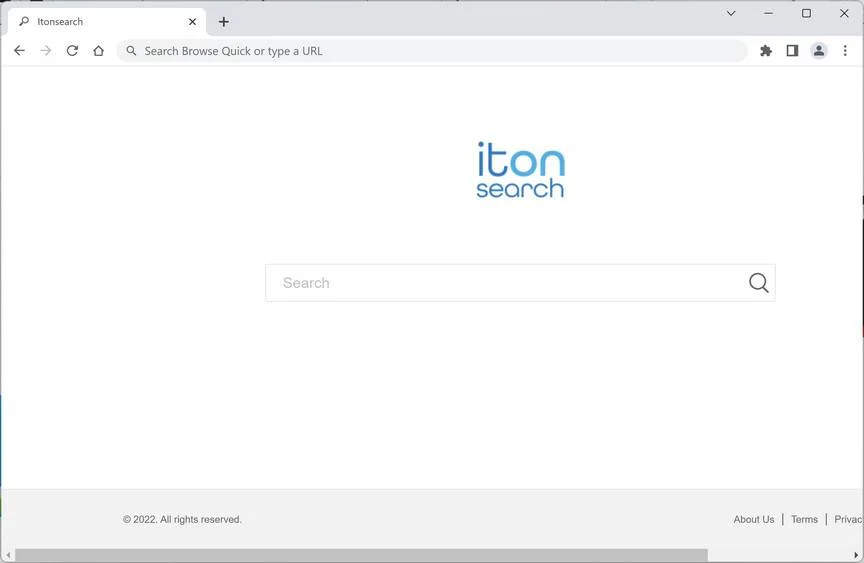 Image: Itonsearch.com browser redirect
