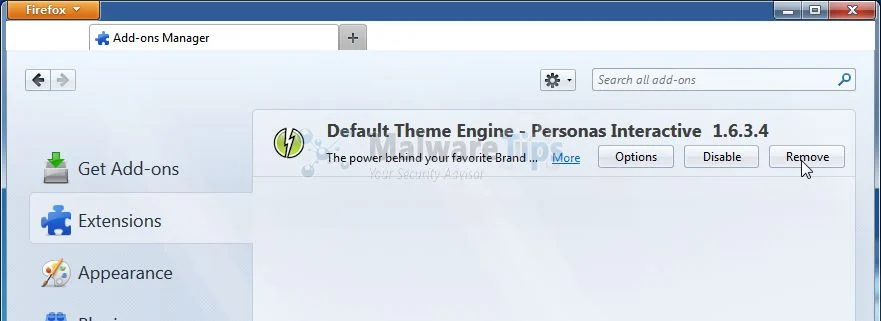 [Image: WebSearch+ Firefox extension