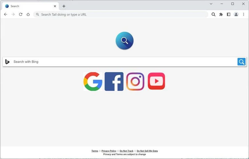 Image: Ubersear.ch browser redirect