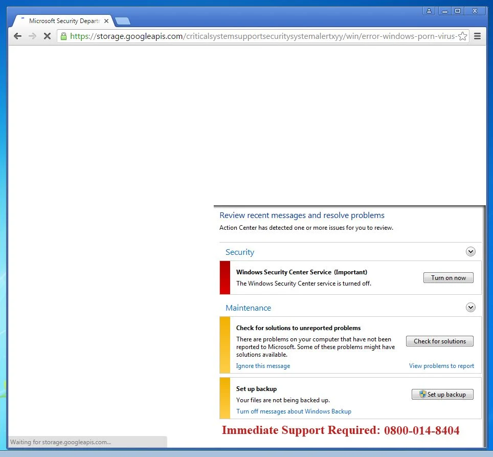 Microsoft Security Department - scam
