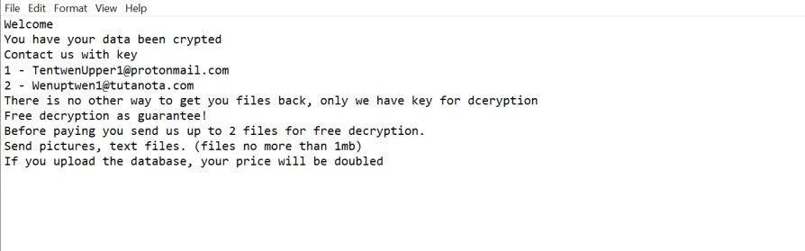 How to remove UPPER ransomware (Virus Removal Guide) 1 Image: UPPER Ransom Note
