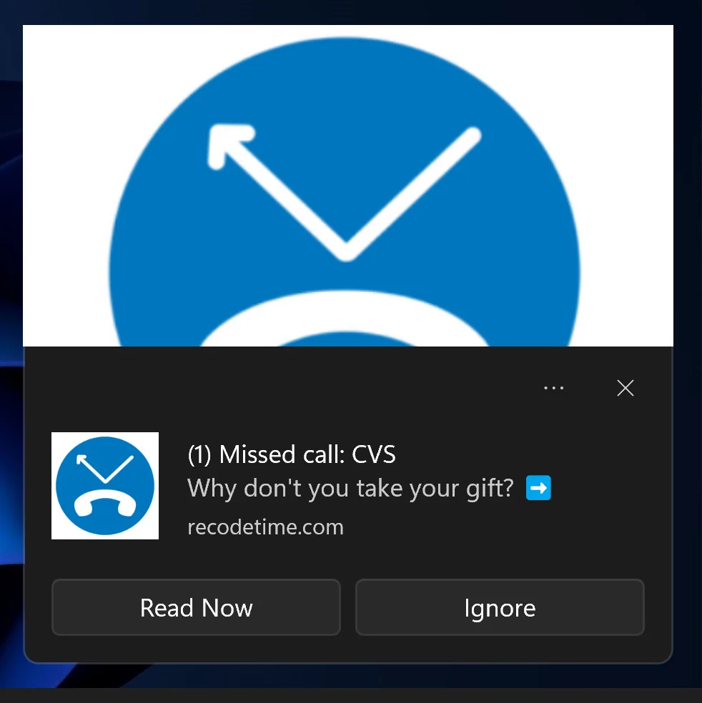 Remove "(1) Missed Call! Why Don't You Take Your Gift?" Pop-ups 1 1) Missed Call! Why Don't You Take Your Gift Pop-up Ads
