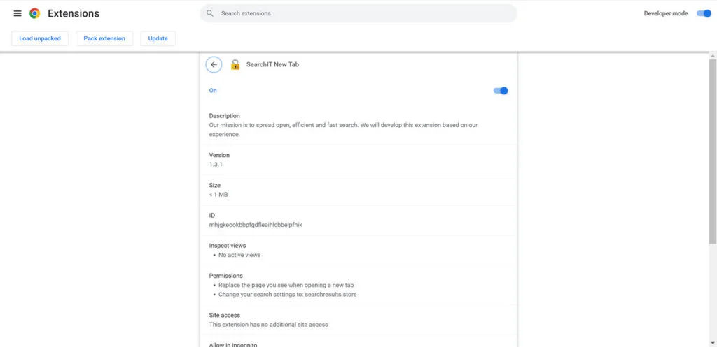 SearchIT New Tab