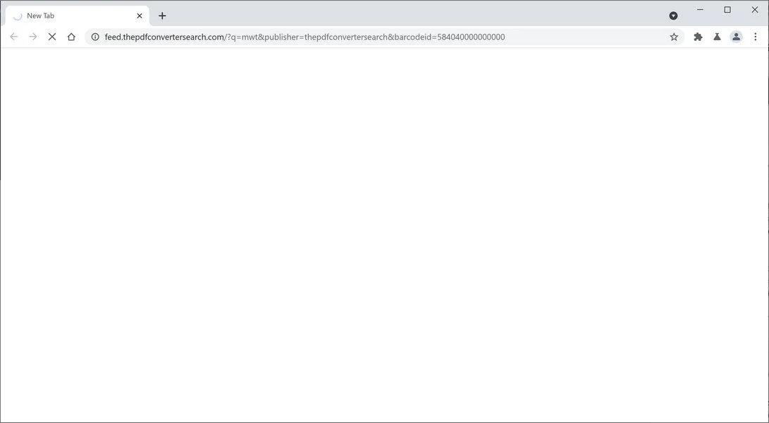 Remove ThePDFConverterSearch Search (Virus Removal Guide) 1 Image: Chrome browser is redirected to ThePDFConverterSearch Search