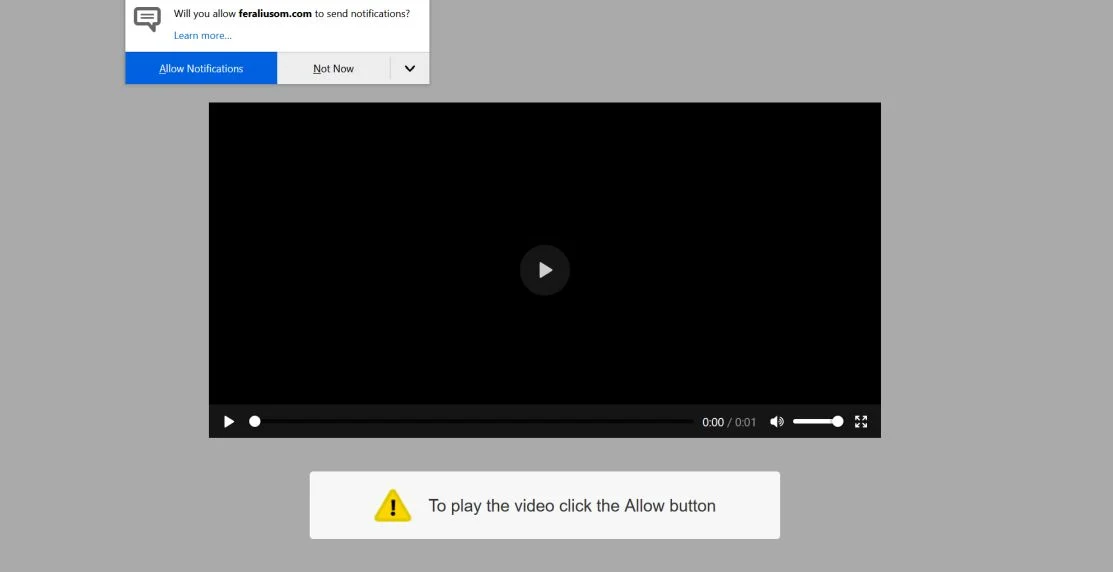 How to remove Feraliusom.com pop-up ads (Virus Removal Guide) 1 Image: Chrome browser is redirected to Feraliusom.com