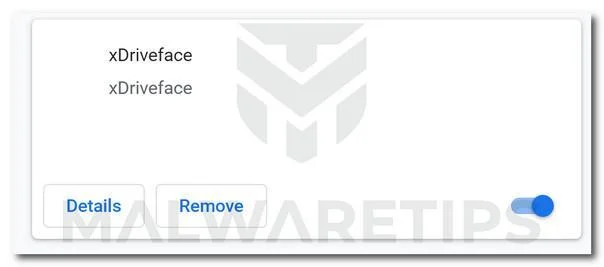 Image: Chrome browser is redirected through xDriveface