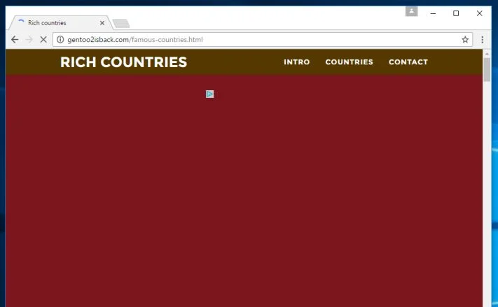 Gentoo2isback.com virus