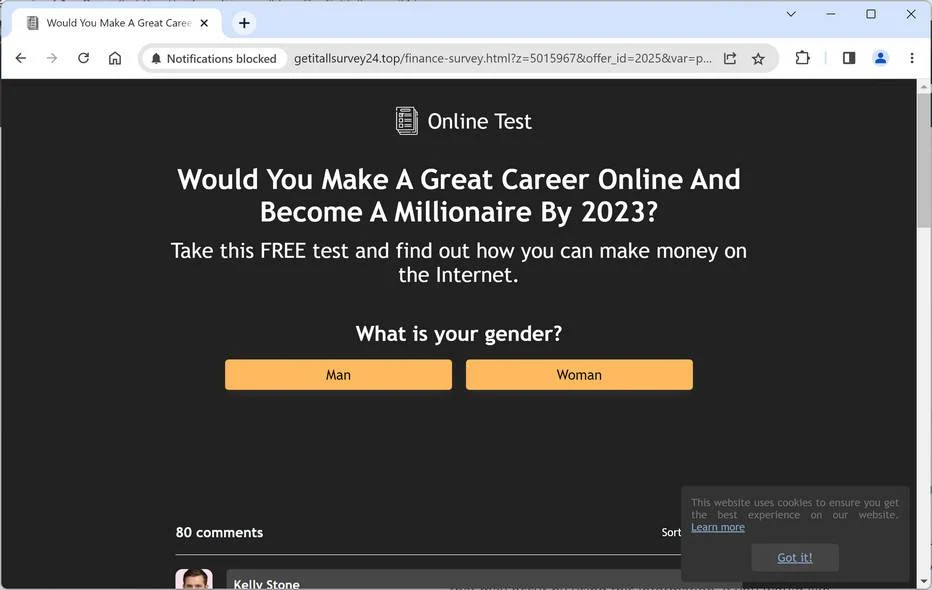 Getitallsurvey24.top ad
