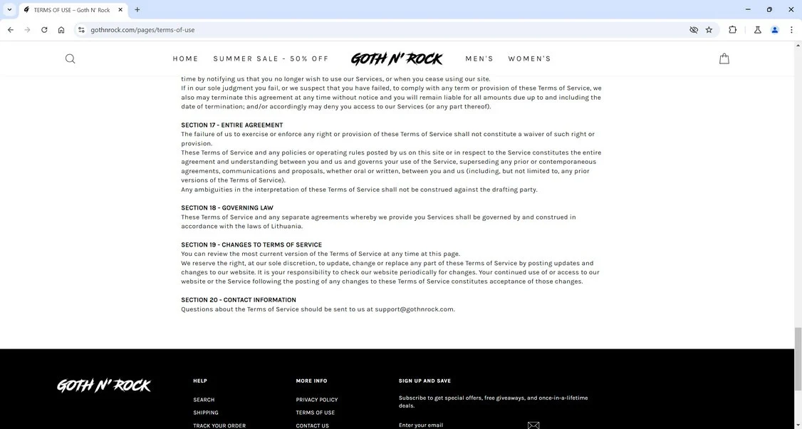 Gothnrock.com scam