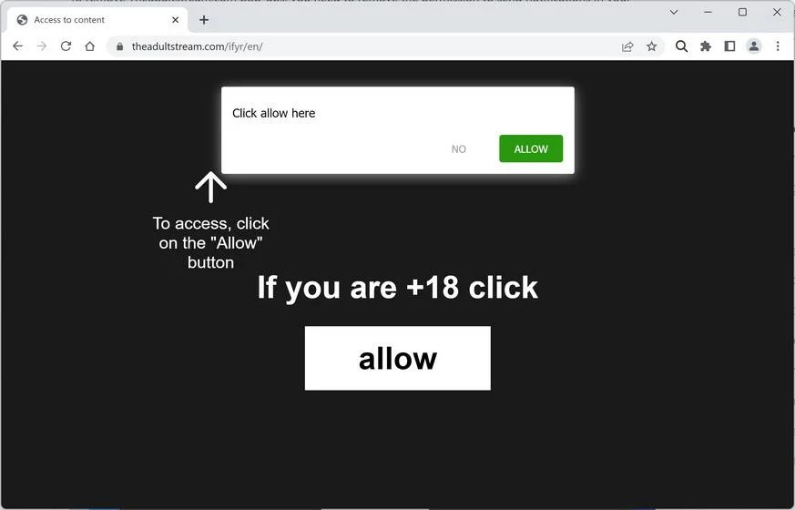 Remove Theadultstream.com Ads (Virus Removal Guide) 1 Image: Theadultstream.com Ads