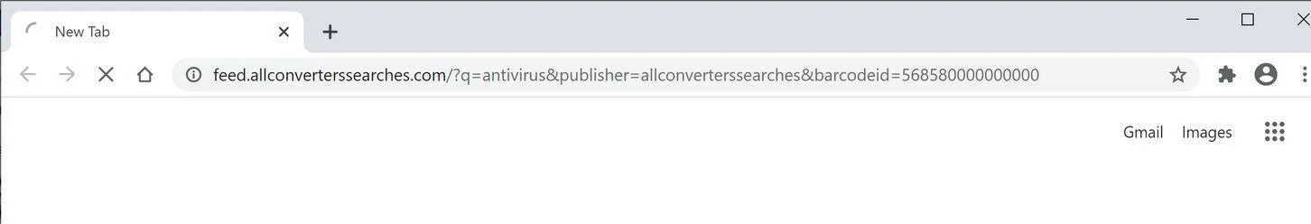 Remove AllConvertersSearches browser hijacker (Virus Removal Guide) 1 Image: Chrome browser is redirected to AllConvertersSearches Search