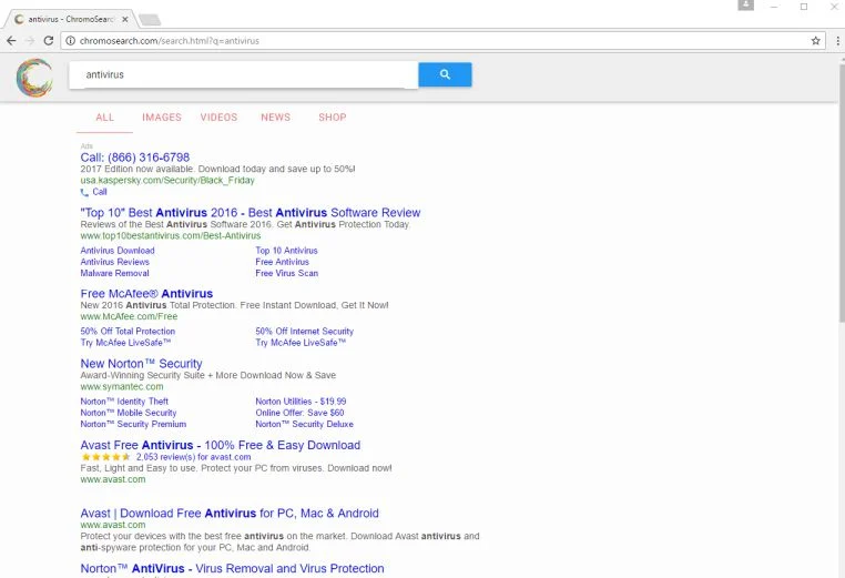 ChromoSearch.com Virus