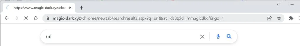 Image: magic-dark.xyz Browser Redirect