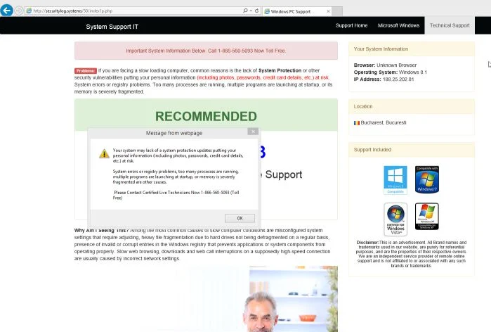 System Support IT virus