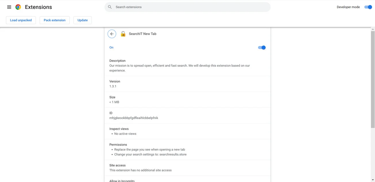 SearchIT New Tab