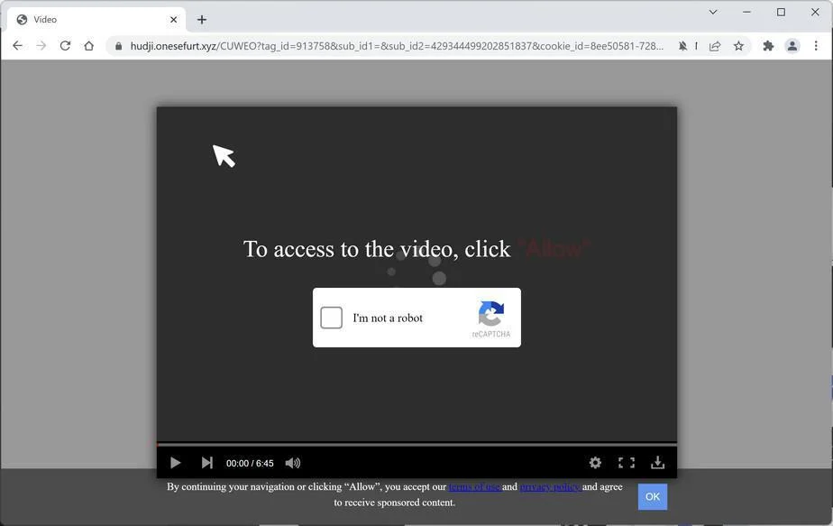 How to Remove Onesefurt.xyz Pop-up Ads (Virus Removal Guide) 1 Image: Chrome browser is redirected to Onesefurt.xyz