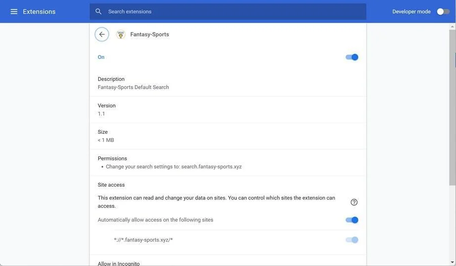 How to Remove Fantasy-Sports Search (Virus Removal Guide) 1 Image: Fantasy-Sports Search