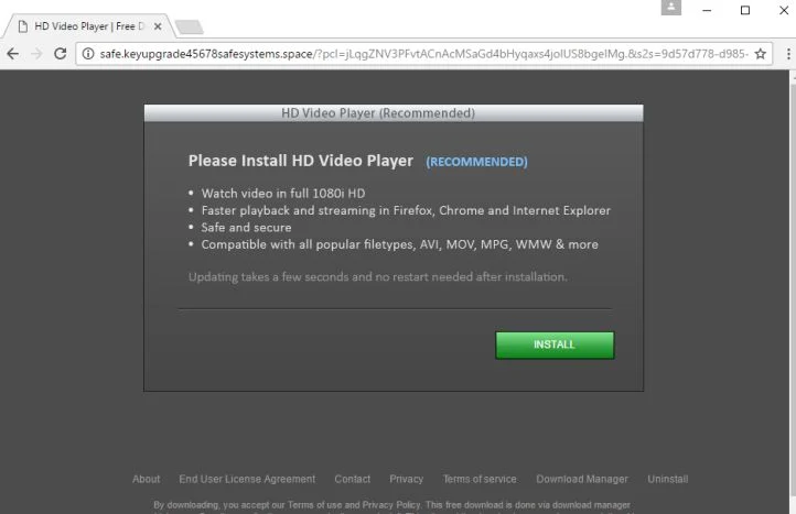Safe.keyupgrade45678safesystems.space virus