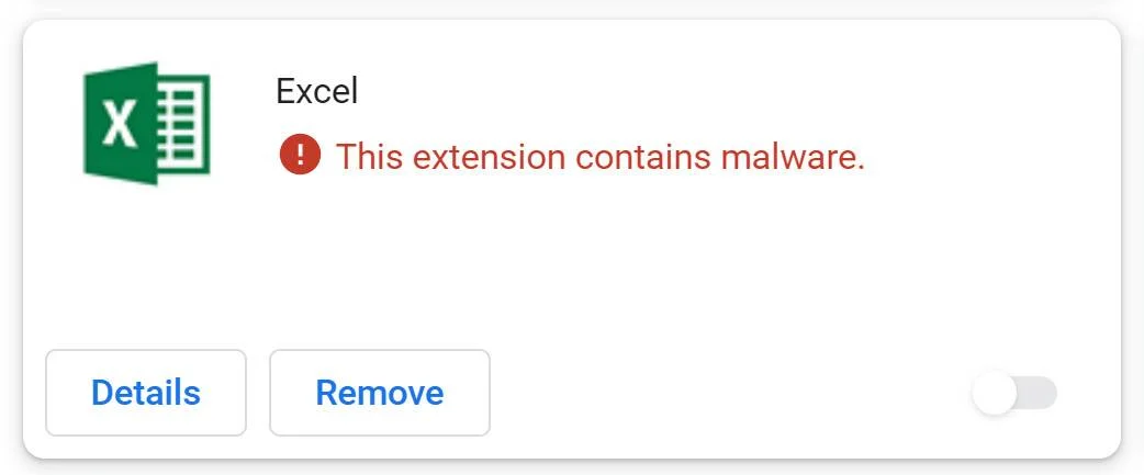 Excel Chrome Extension