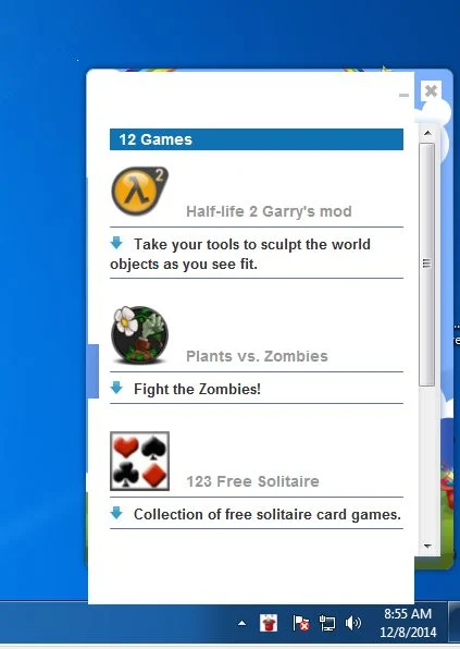 Games Desktop virus