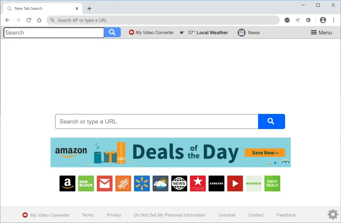 Remove Search.hfilevideoconverter.com redirect (Virus Removal Guide) 1 Image: Chrome browser is redirected to search.hfilevideoconverter.com