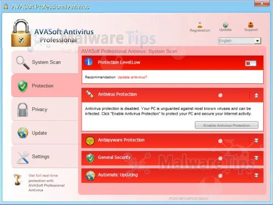 [Image: AVASoft Antivirus Professional]