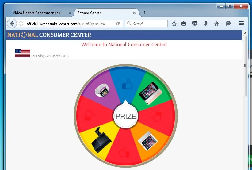 Official-sweepstake-center.com pop-up ads official-sweepstake-center.com ads