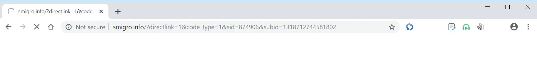 How to remove Smigro.info redirect (Virus Removal Guide) 1 Image: Chrome browser is redirected to Smigro.info