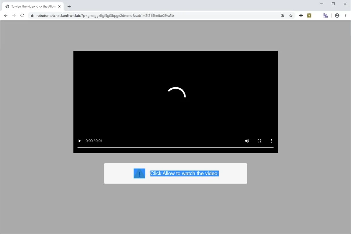 Remove Robotornotcheckonline.club pop-up ads (Virus Removal Guide) 1 Image: Chrome browser is redirected to Robotornotcheckonline.club