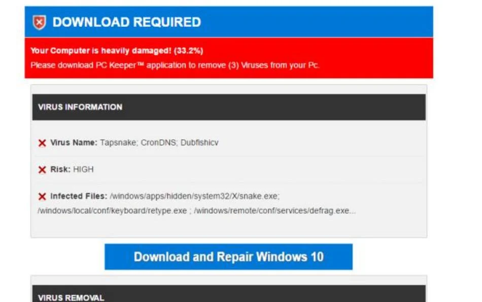 Image: Check Windows for hidden malicious codes Scam