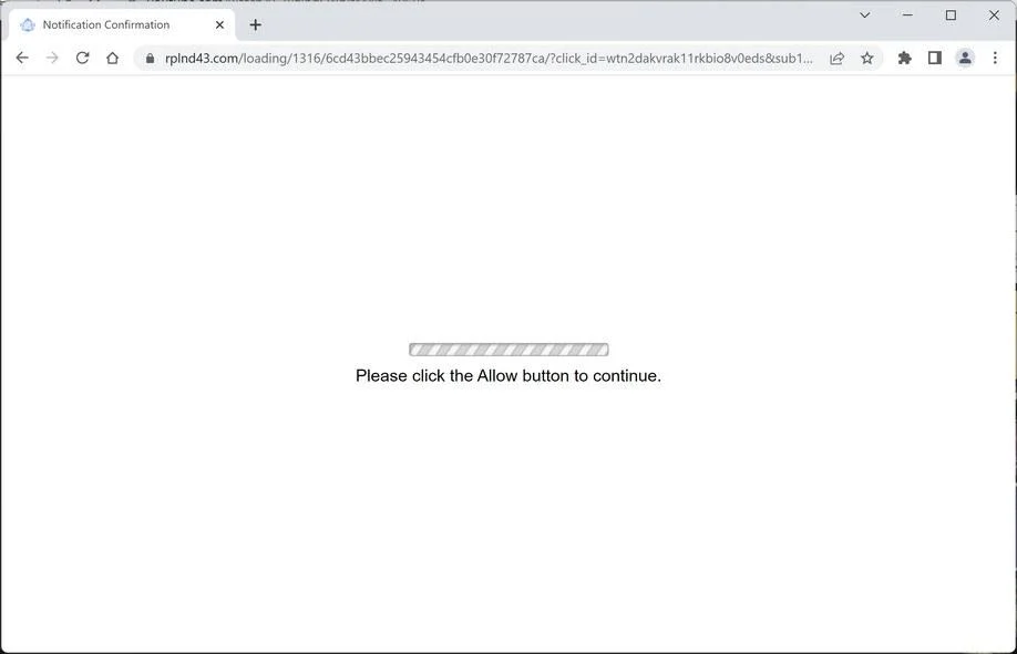 How to Remove Rplnd43.com Pop-up Ads (Virus Removal Guide) 1 Image: Chrome browser is redirected to Rplnd43.com