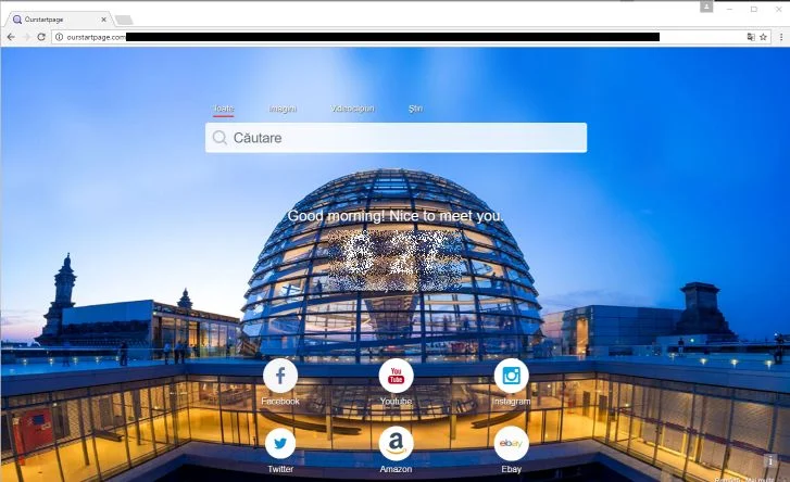 Ourstartpage.com redirect virus