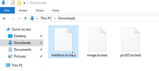 locked files encrypted