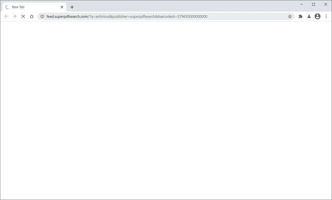 Image: Chrome browser is redirected to SuperPDFSearch Search
