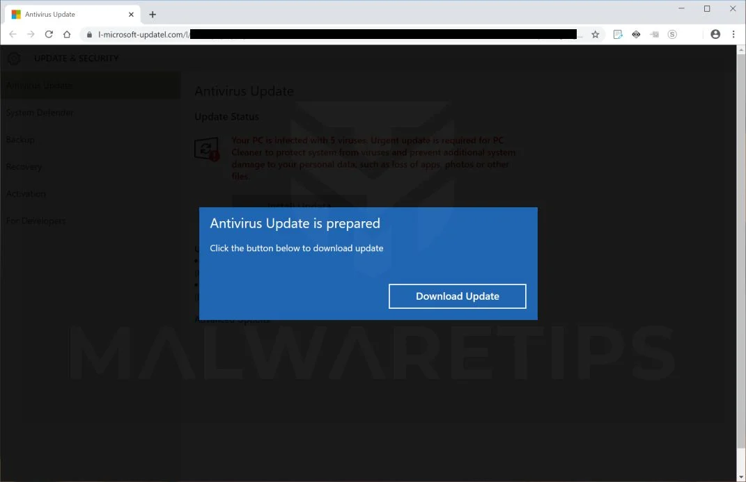 Remove L-microsoft-updatel.com pop-ups (Virus Removal Guide) 1 Image: L-microsoft-updatel.com fake error messages
