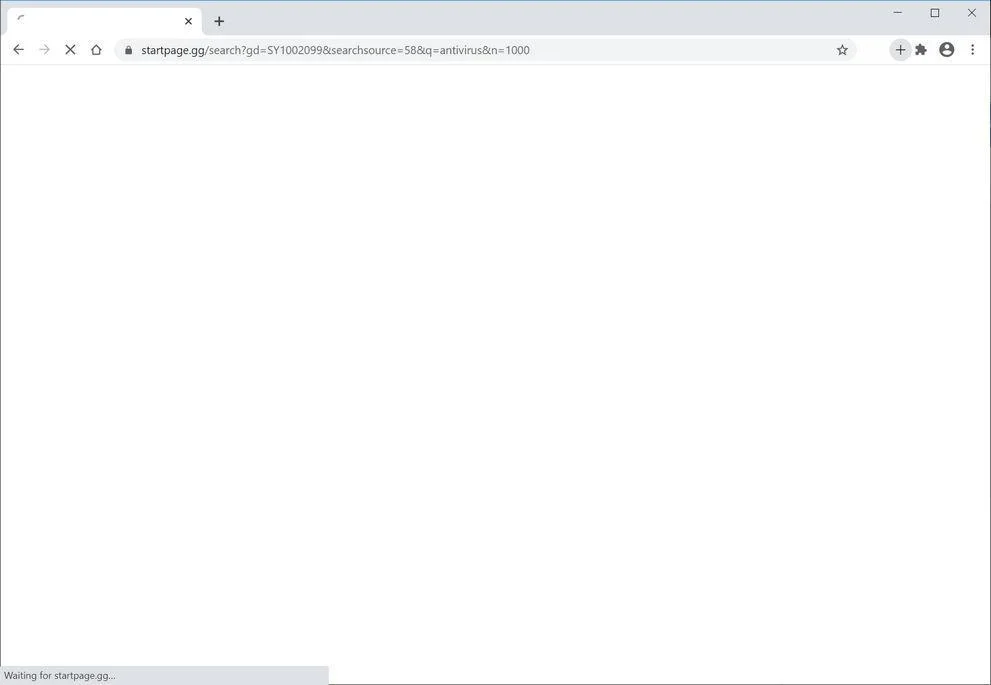 How to remove Startpage.gg redirect (Virus Removal Guide) 1 Image: Chrome browser is redirected to Startpage.gg