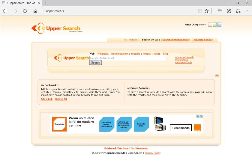 Uppersearch.tk Virus