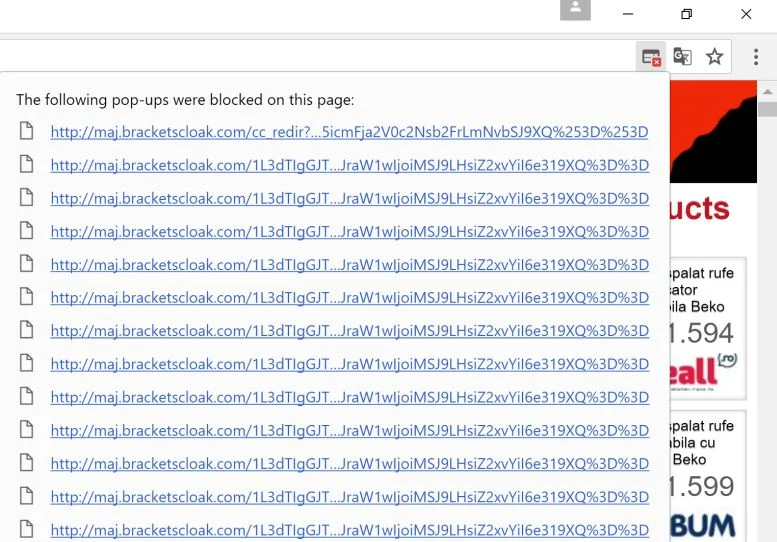 maj.bracketscloak.com redirect virus