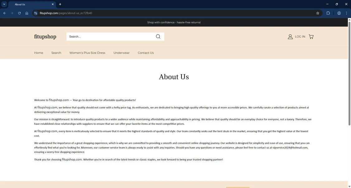 Fitupshop.com Store Is a Scam - Steer Clear Now 1 Fitupshop.com scam