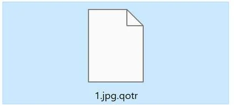 Image: File encrypted by the QOTR Ransomware