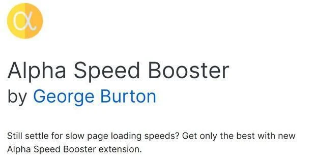 Remove Alpha Speed Booster browser extension (Virus Removal Guide) 1 Image: Alpha Speed Booster Chrome extension