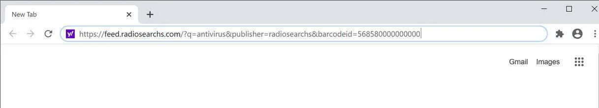 Remove RadioSearchs browser hijacker (Virus Removal Guide) 1 Image: Chrome browser is redirected to RadioSearchs Search