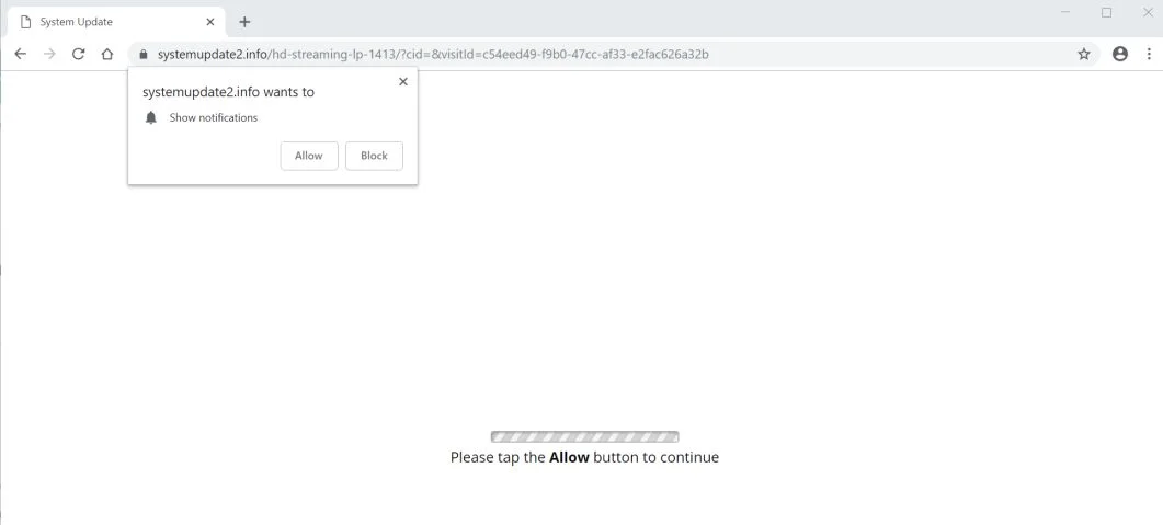 systemupdate2.info redirect virus