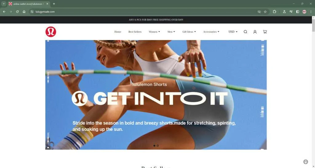 Lulugymsale.com scam
